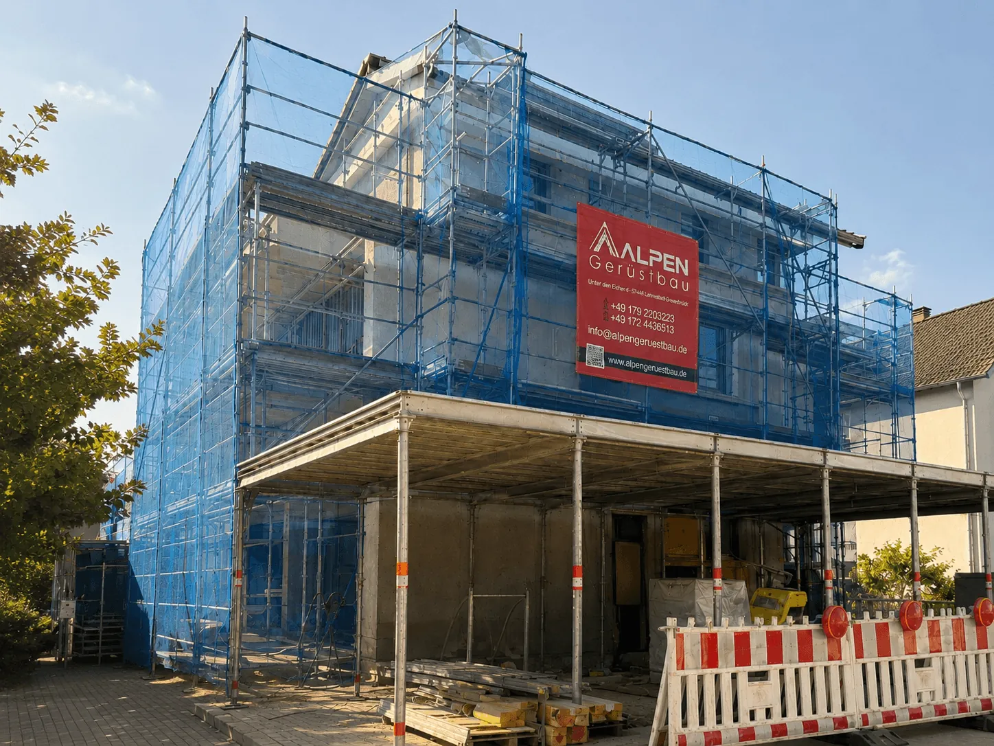 Fanggerüst: Schutz bei Arbeiten in der Höhe